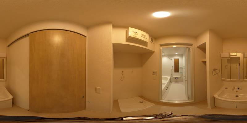 パノラマ画像洗面所