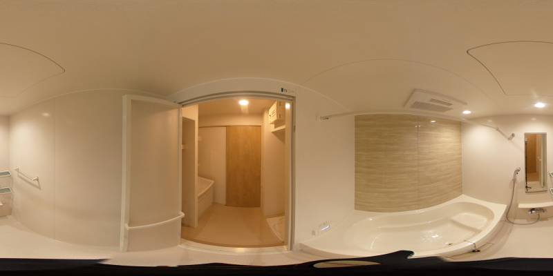 パノラマ画像バスルーム