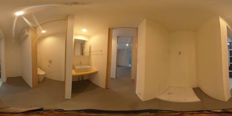 パノラマ画像洗面所