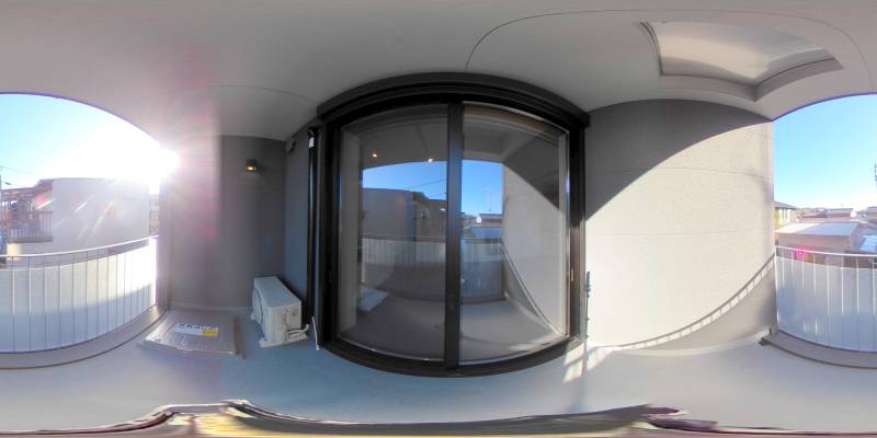 パノラマ画像バルコニー