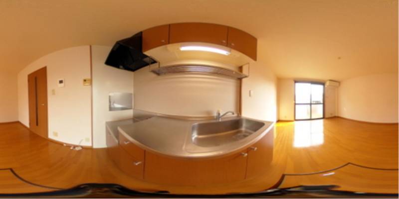 パノラマ画像キッチン