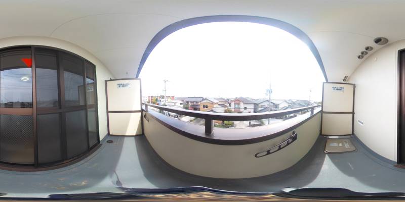 パノラマ画像バルコニー