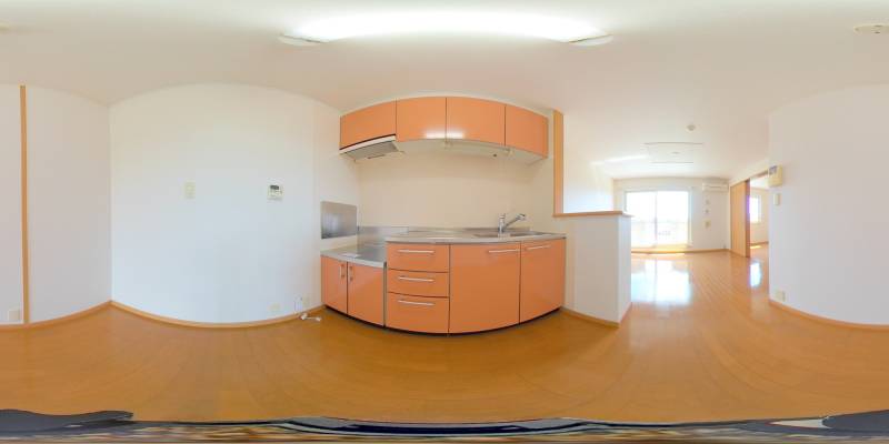 パノラマ画像キッチン