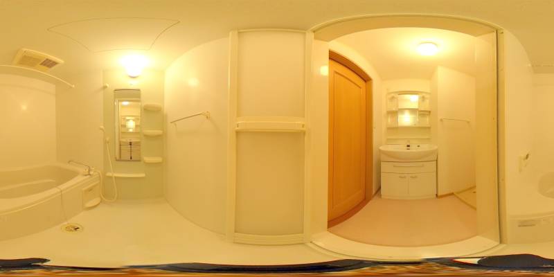 パノラマ画像バスルーム