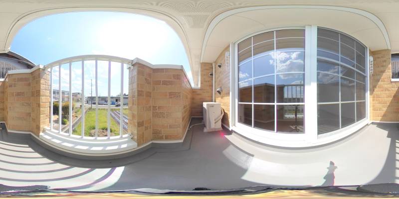 パノラマ画像バルコニー