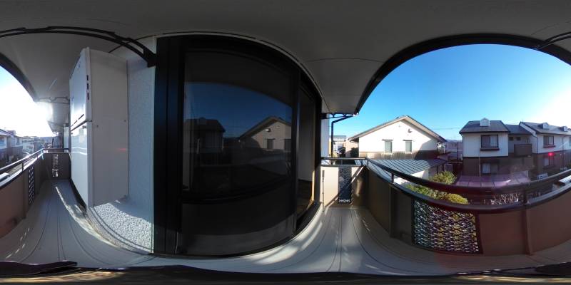 パノラマ画像バルコニー