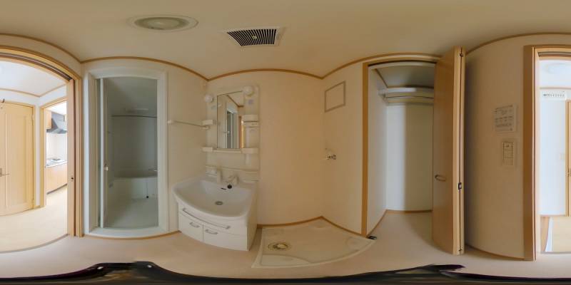 パノラマ画像洗面所