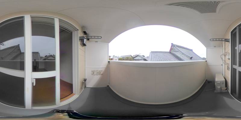 パノラマ画像バルコニー