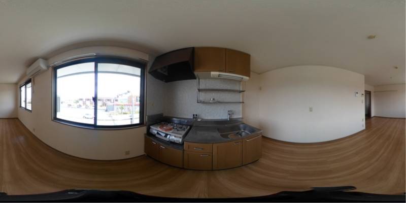 パノラマ画像キッチン