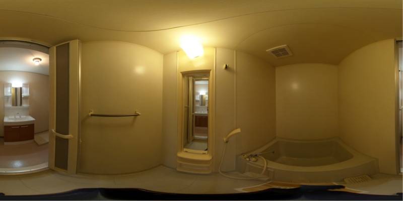 パノラマ画像バスルーム