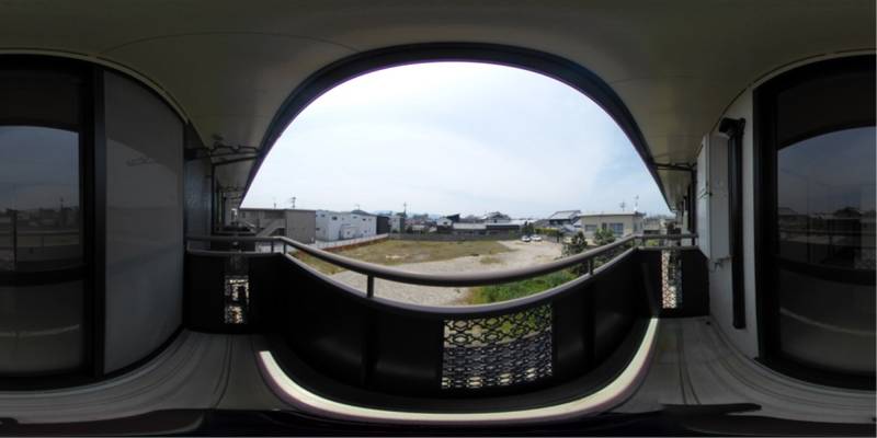 パノラマ画像バルコニー