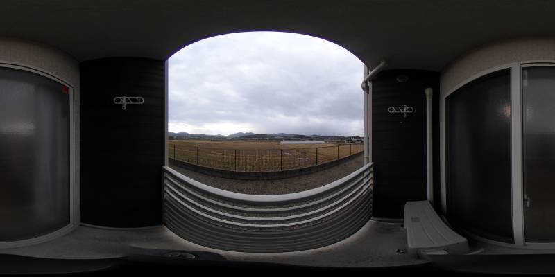 パノラマ画像バルコニー