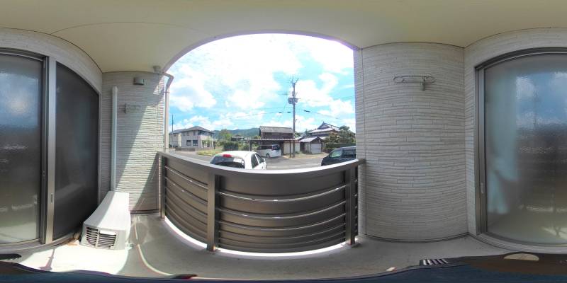 パノラマ画像バルコニー
