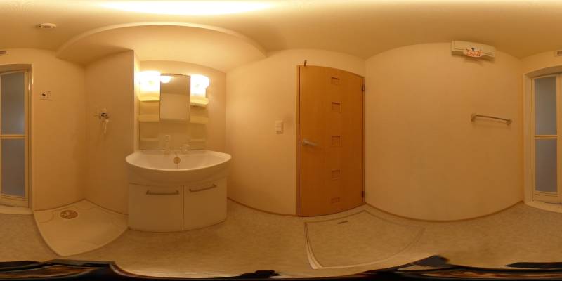 パノラマ画像洗面所