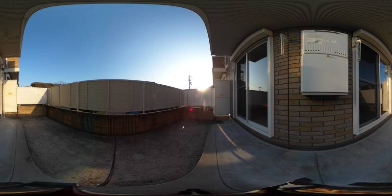 パノラマ画像バルコニー