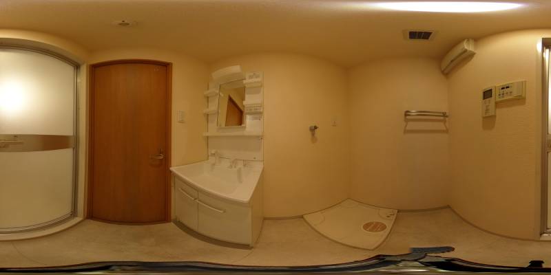 パノラマ画像洗面所