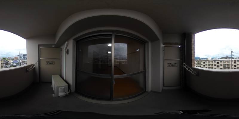 パノラマ画像バルコニー