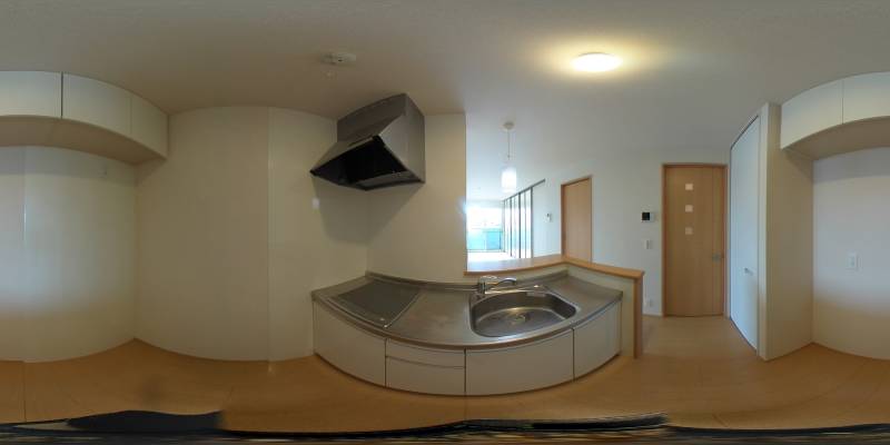 パノラマ画像キッチン