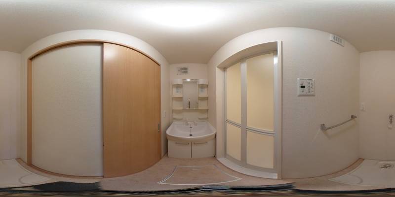 パノラマ画像洗面所