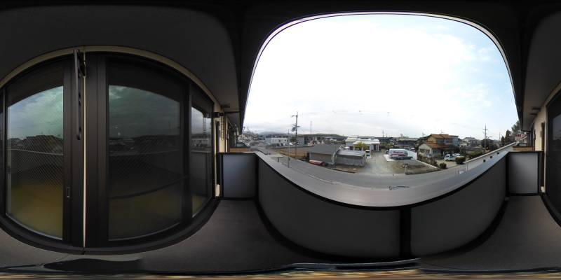 パノラマ画像バルコニー