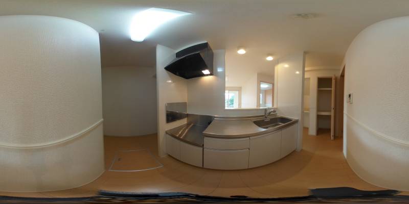 パノラマ画像キッチン