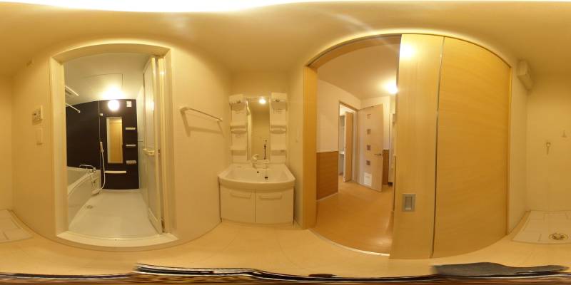 パノラマ画像洗面所