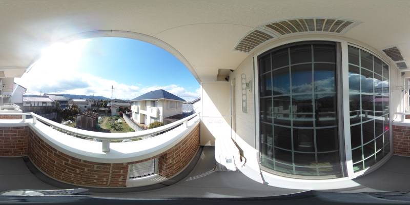 パノラマ画像バルコニー