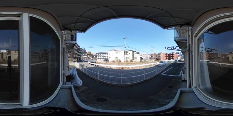 パノラマ画像バルコニー