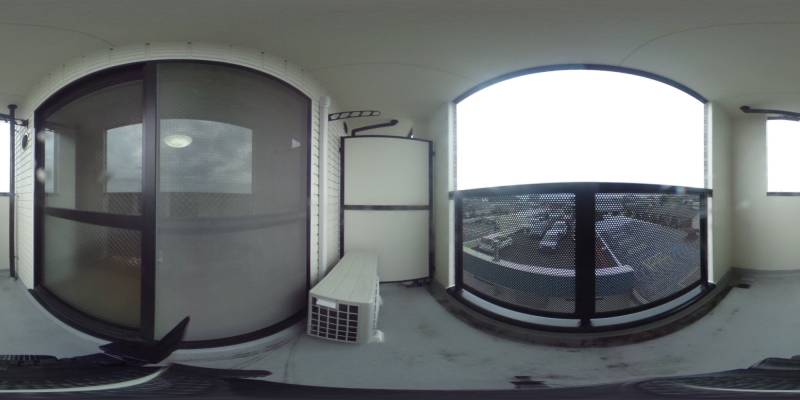 パノラマ画像バルコニー