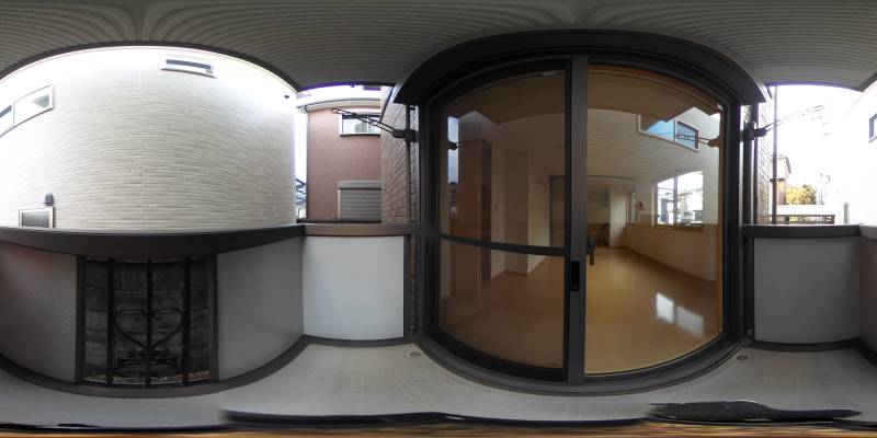 パノラマ画像バルコニー