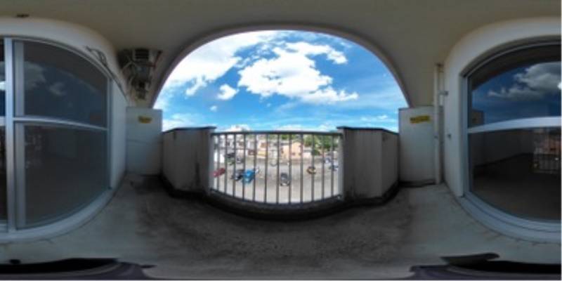 パノラマ画像バルコニー