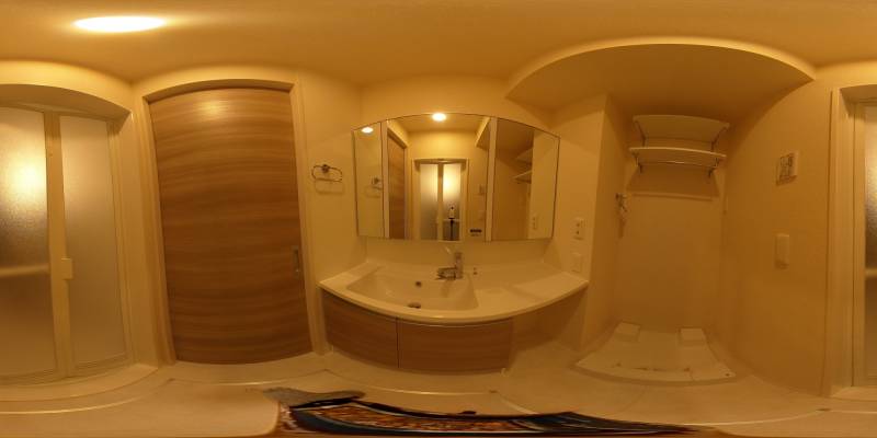 パノラマ画像洗面所