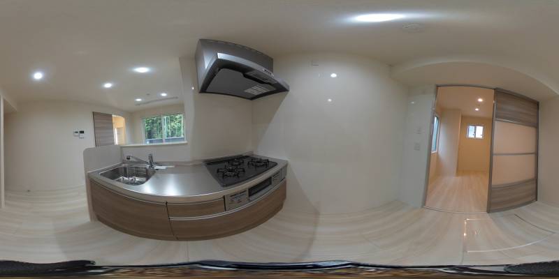 パノラマ画像キッチン