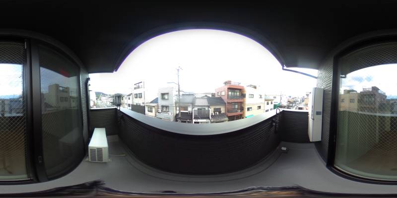 パノラマ画像バルコニー