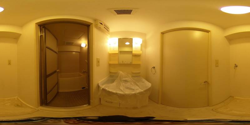 パノラマ画像洗面所