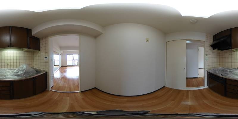 パノラマ画像キッチン