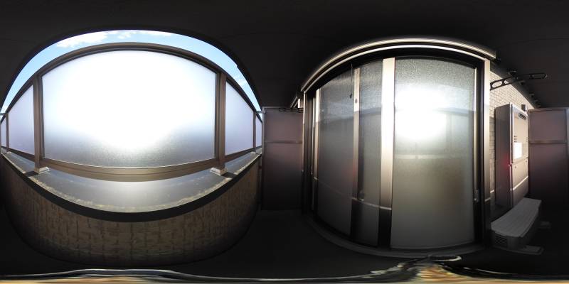 パノラマ画像バルコニー