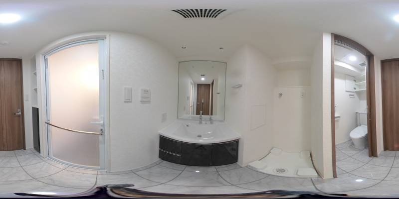 パノラマ画像洗面所