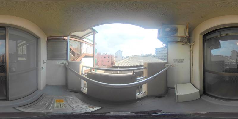 パノラマ画像バルコニー