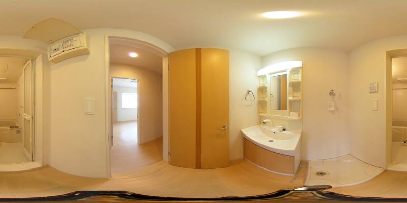 パノラマ画像洗面所