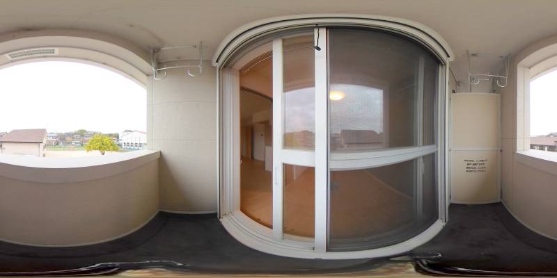 パノラマ画像バルコニー