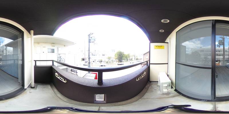 パノラマ画像バルコニー