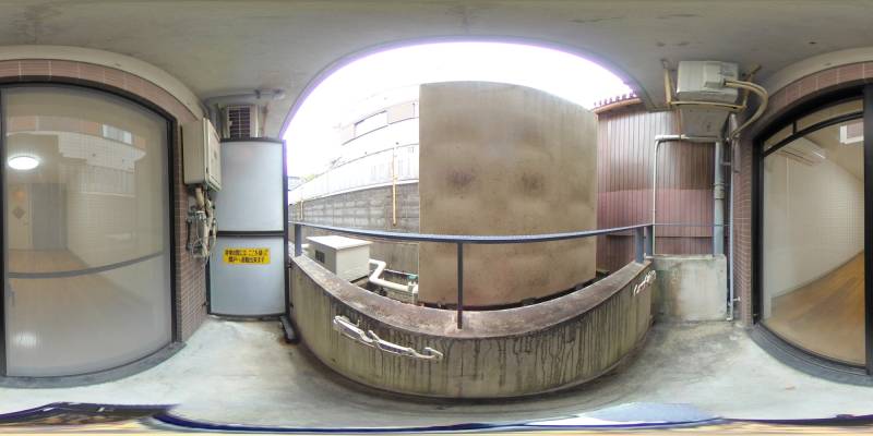 パノラマ画像バルコニー