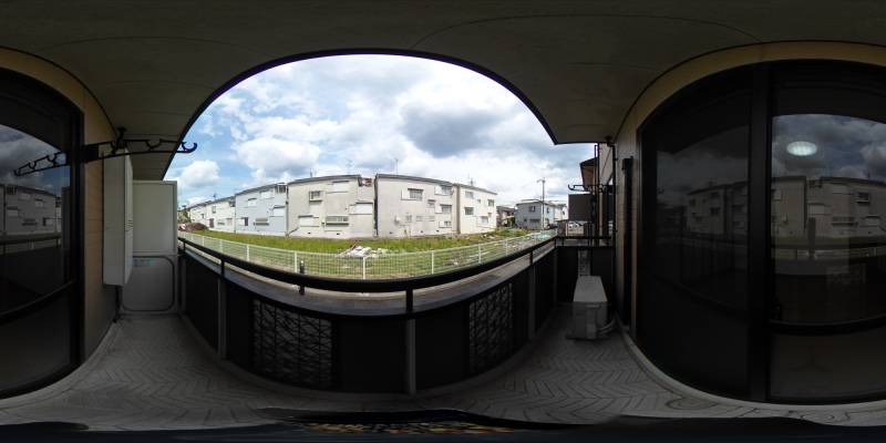 パノラマ画像バルコニー