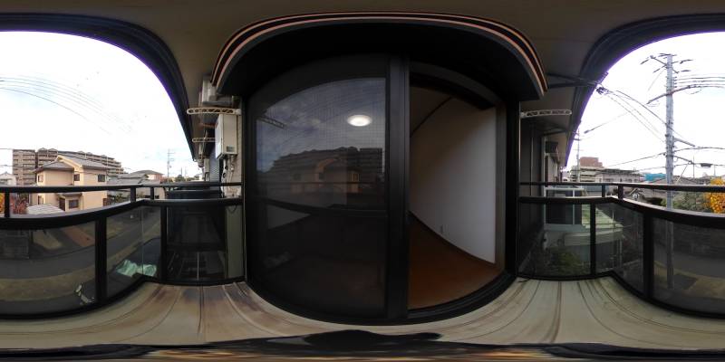 パノラマ画像バルコニー