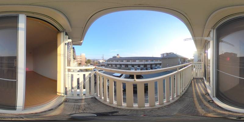 パノラマ画像バルコニー