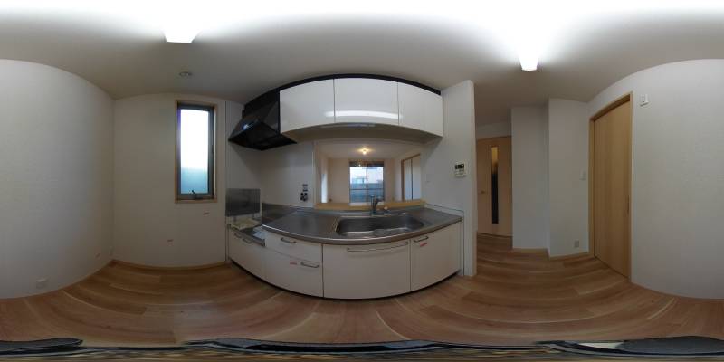 パノラマ画像キッチン