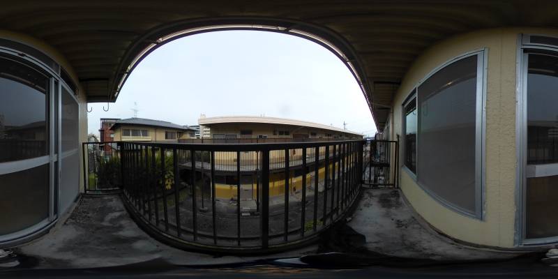 パノラマ画像バルコニー