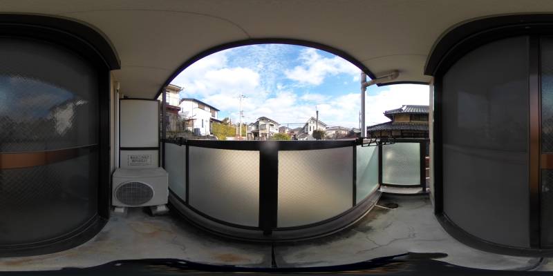 パノラマ画像バルコニー