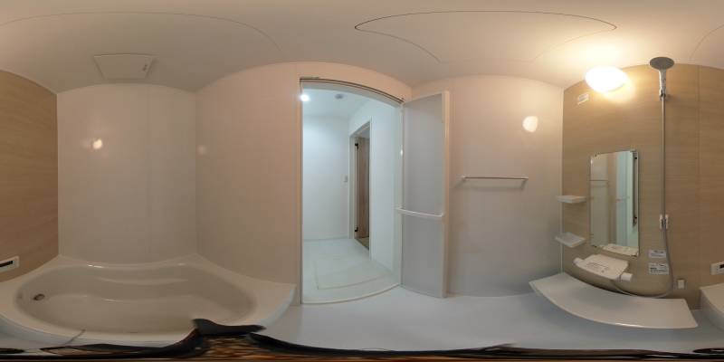 パノラマ画像バスルーム